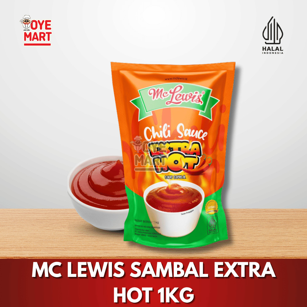 

MC LEWIS SAMBAL EXTRA HOT 1KG/SAUS SAMBAL