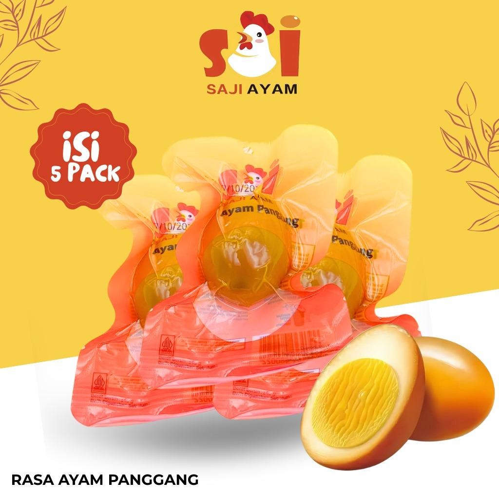 

SAJI AYAM telur ayam panggang 5 BUNGKUS/ Snack siap saji / EGG / Enak & Bergizi
