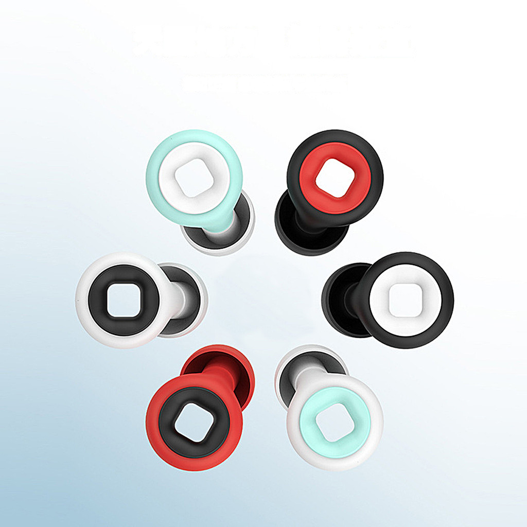 New Silicone Sleep Noise Earplug Set Swimming Ear Plug Canceling Noise Reduction Supplies Soundproof