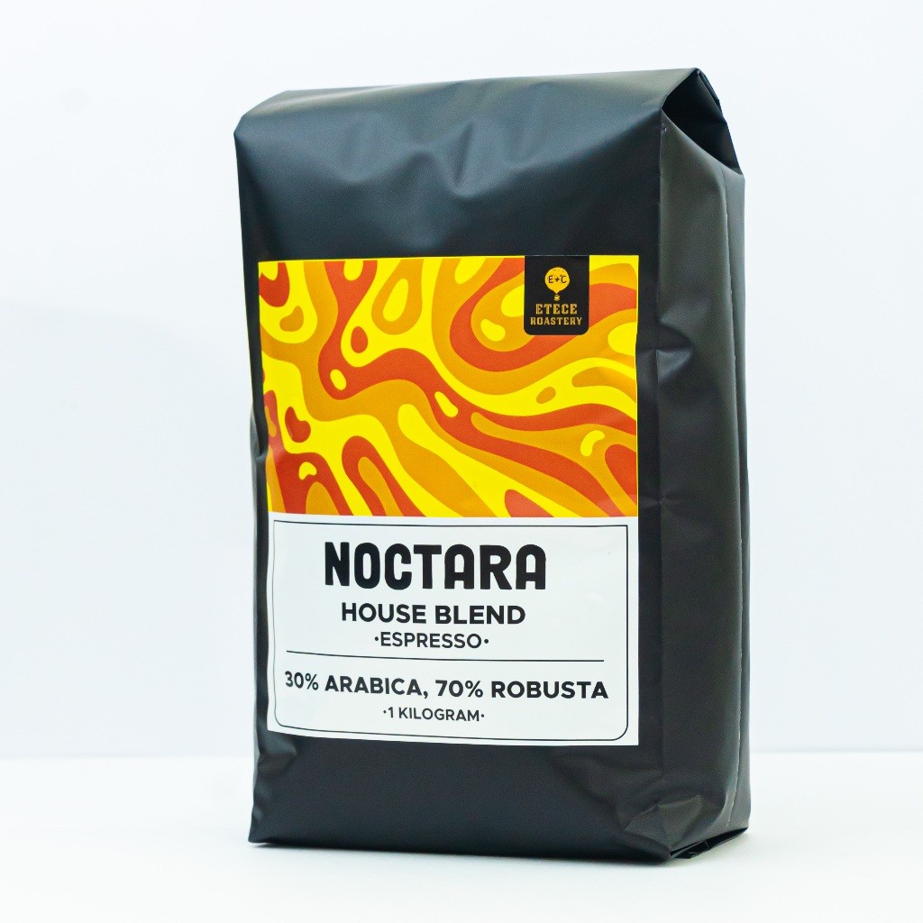 

Kopi House Blend ETECE NOCTARA 70% Robusta 30% Arabica (biji/bubuk) 1 Kg