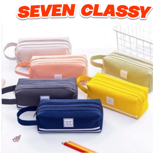 

MINMOON - KOTAK PENSIL H561 DAN STATIONERY DUAL ZIPPER H561 DOMPET PENSIL 2 POUCH / DOMPET PENSIL 2 SISI