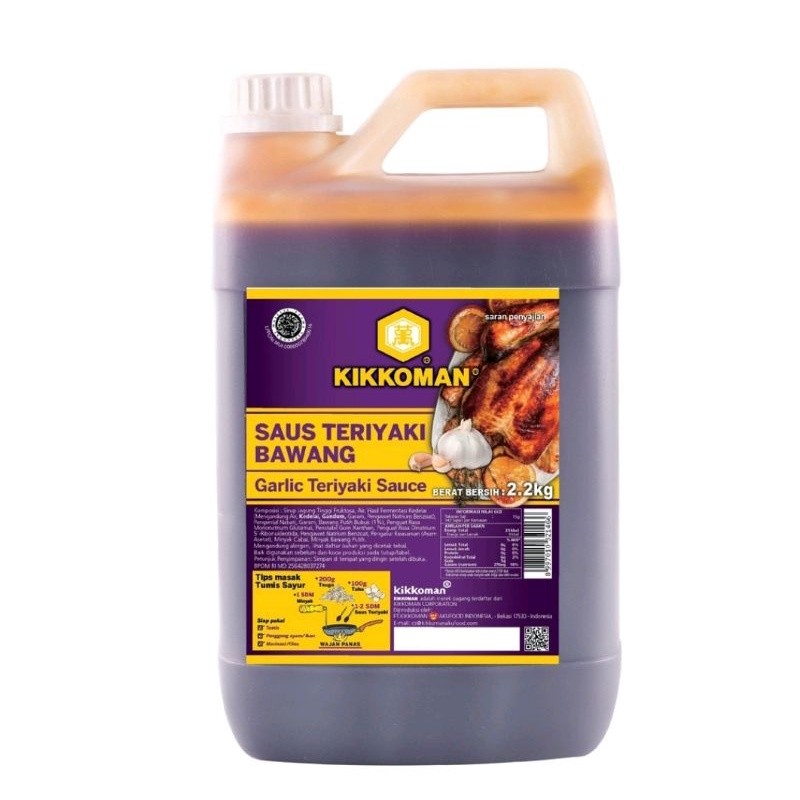 

Kikkoman Saus Teriyaki Bawang | Garlic Teriyaki Sauce 2.2 kg