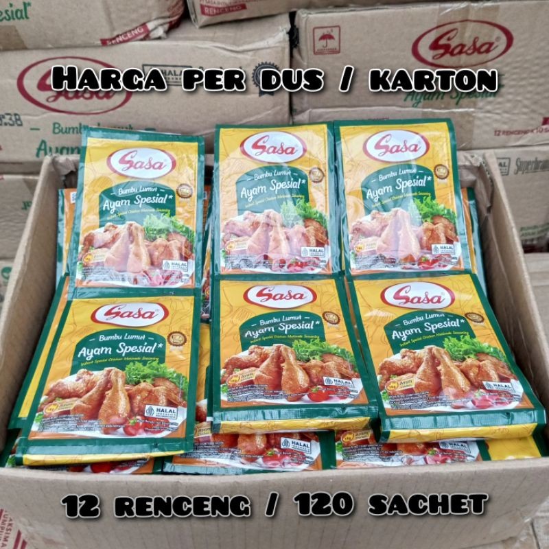 

Sasa Bumbu Lumur Ayam Special 26gr x 120 pcs - per KARTON