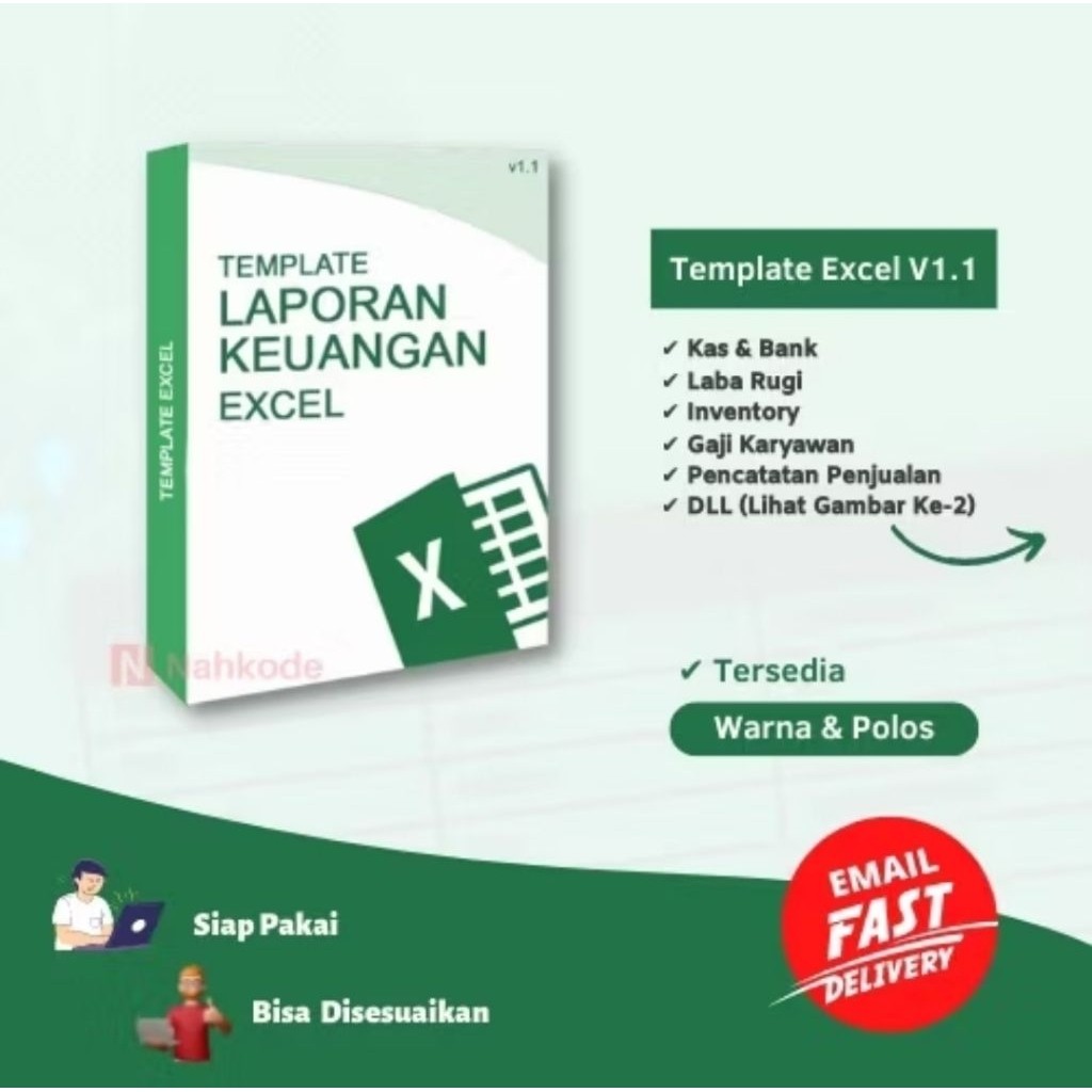Template excel laporan keuangan