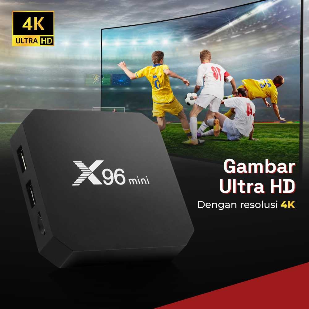 Smart TV Box STB Android 9 Aplikasi Youtube Netflix DDR3 1GB 8GB Digital Koneksi Wifi LAN