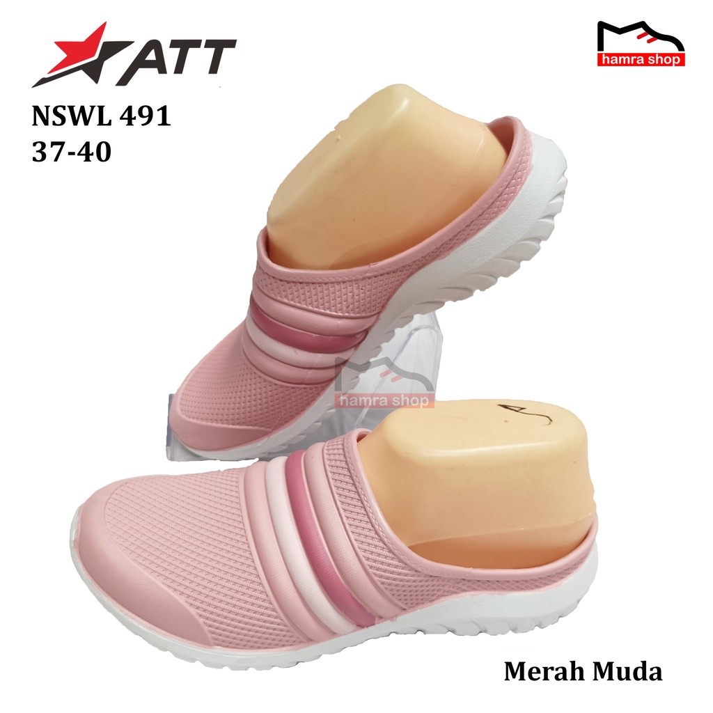 PROMO ATT NSWL 491 Sepatu Sandal Slop Wanita dan Remaja Cewek 37-40