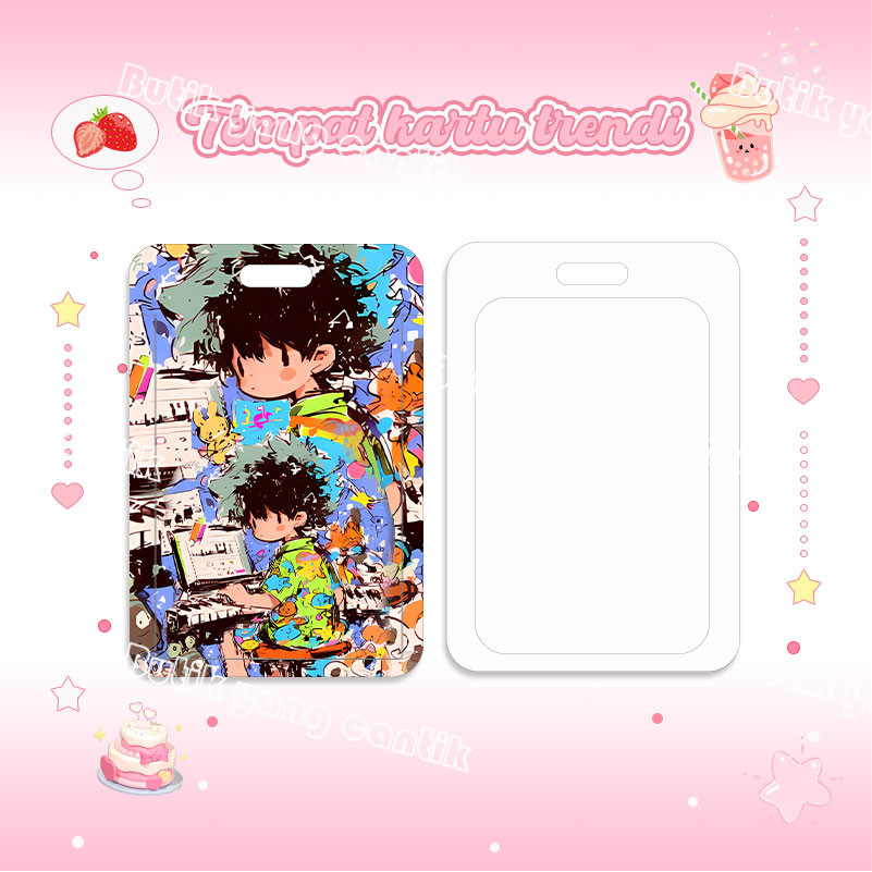 

ID Card Holder,Tempat kartu grafiti piano anak laki-laki, cocok untuk kantor/sekolah, kartu pelajar/kartu transportasi, kartu akses, KTP, Flazz, kartu kredit elektronik, mata uang elektronik.