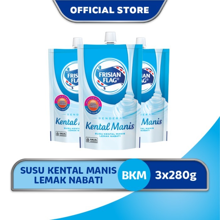 

Frisian Flag Bendera Kental Manis Pouch 280g [3 Pcs]