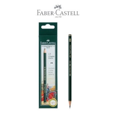 

RGT- Per Pcs Pensil Tulis 2B / Pensil Faber Castell Pensil Ujian - 2B Castell 9000 ASLI