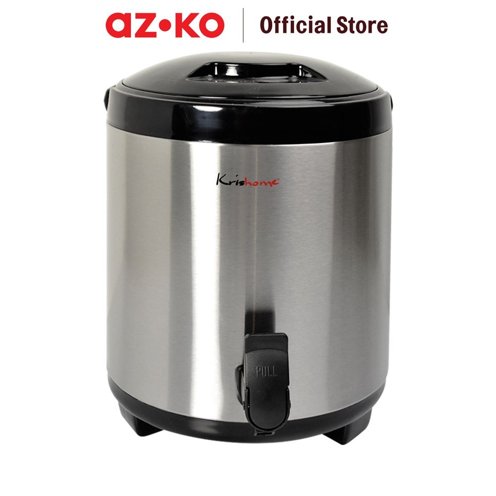 AZKO Krishome 7.5 ltr Teko Vacuum Flask - Silver Drinkware Pitcher Vakum Flask Water Kettle Ceret Va
