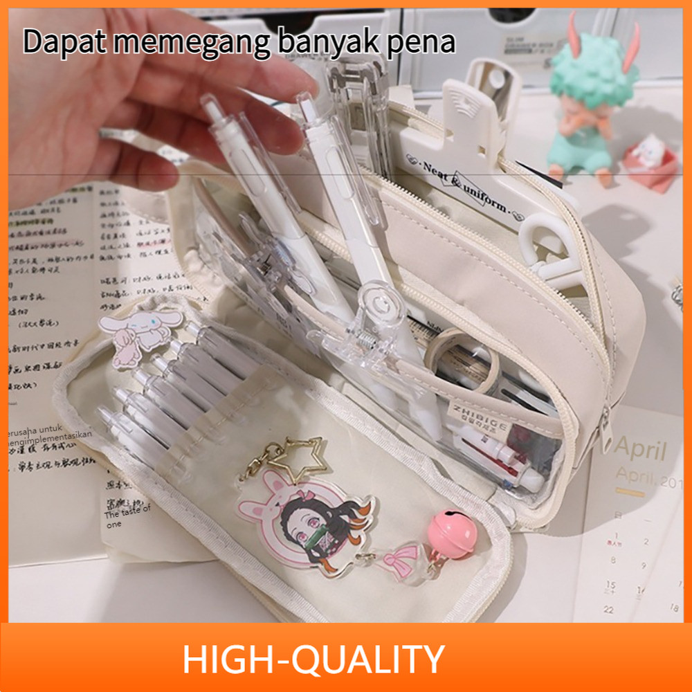 

【COD】Tepak/tempat pensil transparant Import Kotak Pensil Kawaii Kapasitas Besar Kotak Pensil Pensil Lipat Kotak Pensil Pensil untuk Anak Perempuan Alat Tulis Siswa Kantor Perlengkapan Sekolah Perlengkapan
