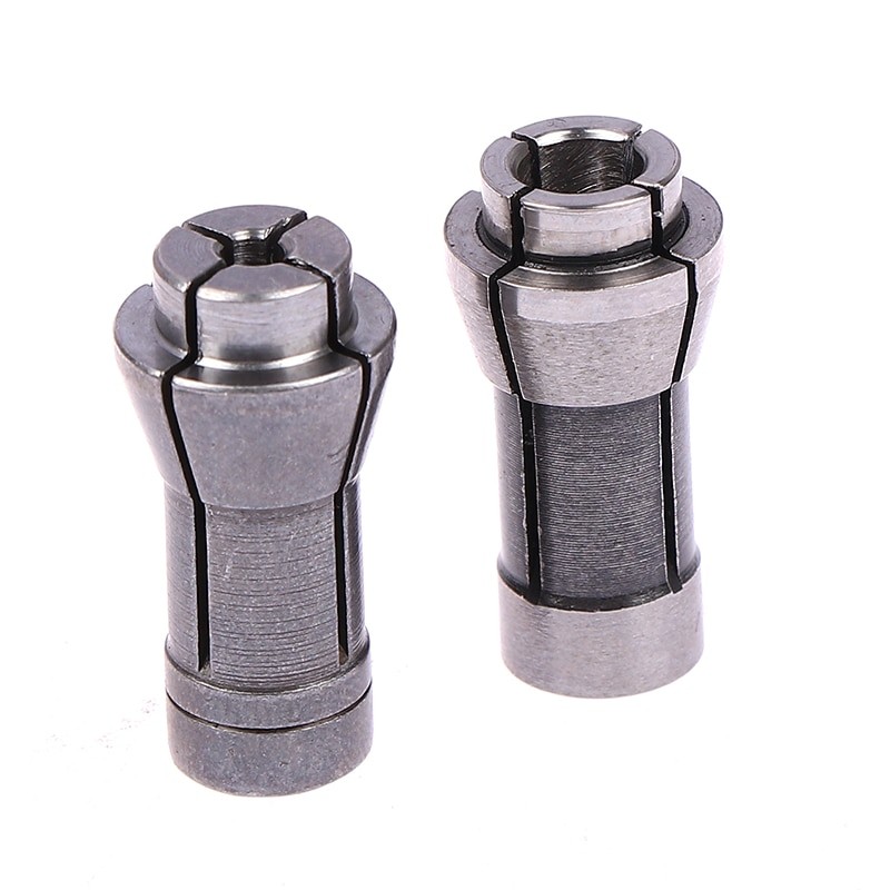 2Pcs Collet Chucks Die Grinder Trimming Engraving Machine Clamping Collet Engraving Chuck 3mm/6mm Re