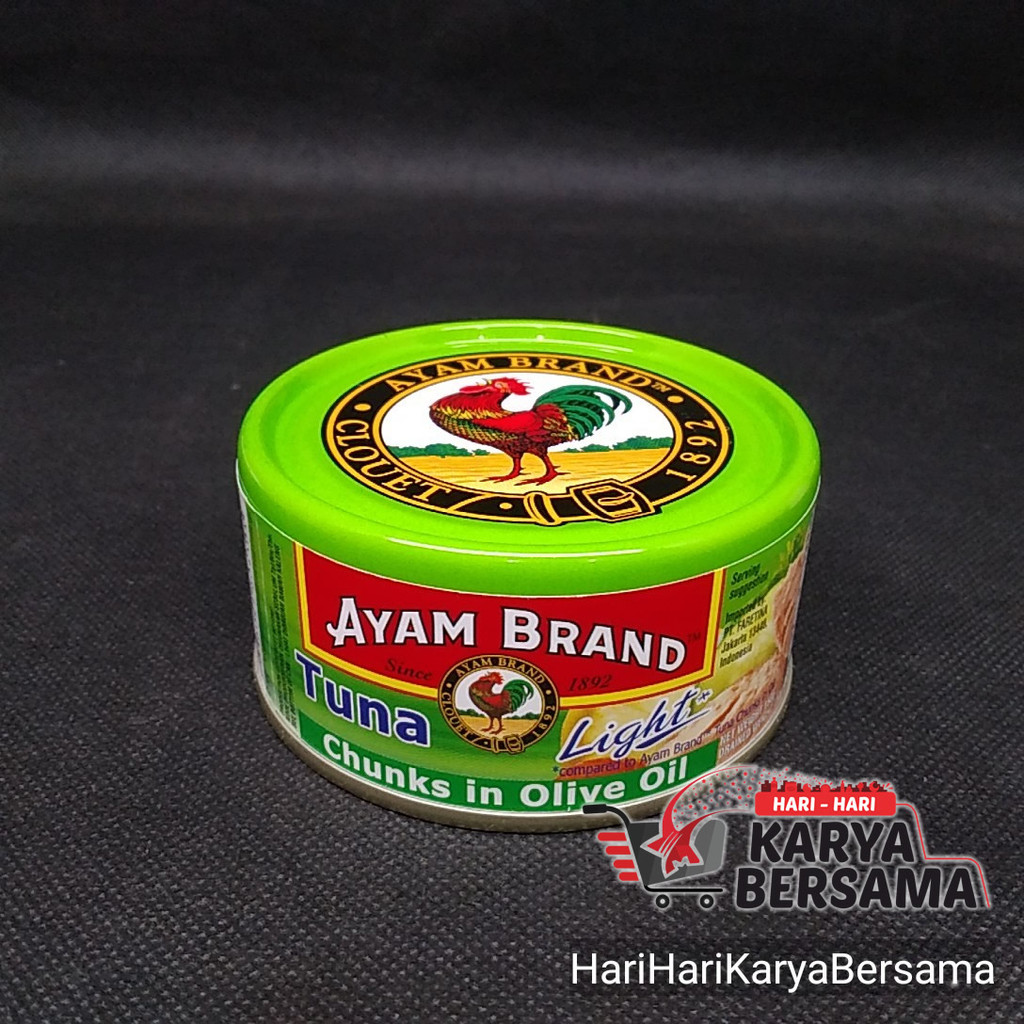 

AYAM BRAND MAKANAN KALENG TUNA LIGHT CHUNKS IN OLIVE OIL ZAITUN 150GR