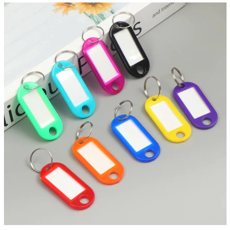 BH TAG GANTUNGAN KUNCI NOTE LABEL NAMA Tag Gantungan Kunci Label Nama / Keychain Ring Name Tag / Gan