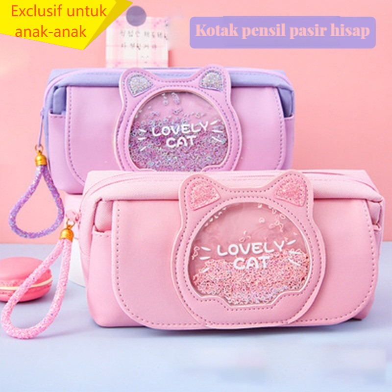 

Sayang Multifunction Pencil Case Cute Organizer Tempat Pensil Cartoon QuickSand Animal Kotak Tempat Pensil Lucu Kapasitas Besar Kantong Pensil