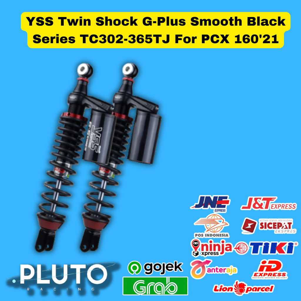 YSS Shockbreaker Shock Honda PCX 160 YSS G PLUS SMOOTH 365mm Black series