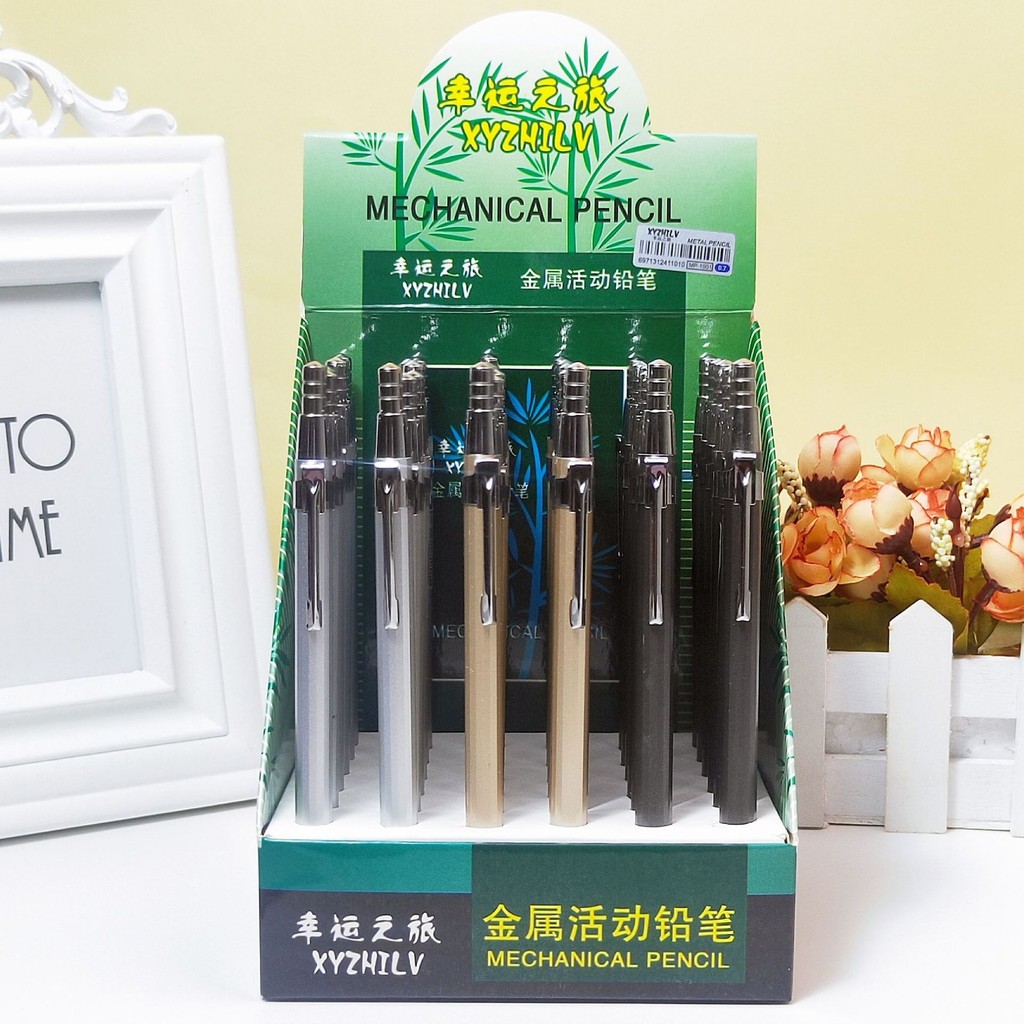 

1PCS Pensil Mekanik Metal – Mechanical Pencil Elegan, Body Logam Premium, Grip Nyaman, Ketebalan Presisi, Cocok untuk Menulis, Sketsa, Teknik, Arsitek, Mahasiswa, & Profesional
