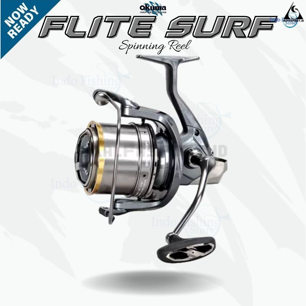AlfaSport.id [BONUS 2 EXTRA SPOOL] Reel Spinning OKUMA Flite Surf FLS-1500AY Gulungan Pancing Mancin