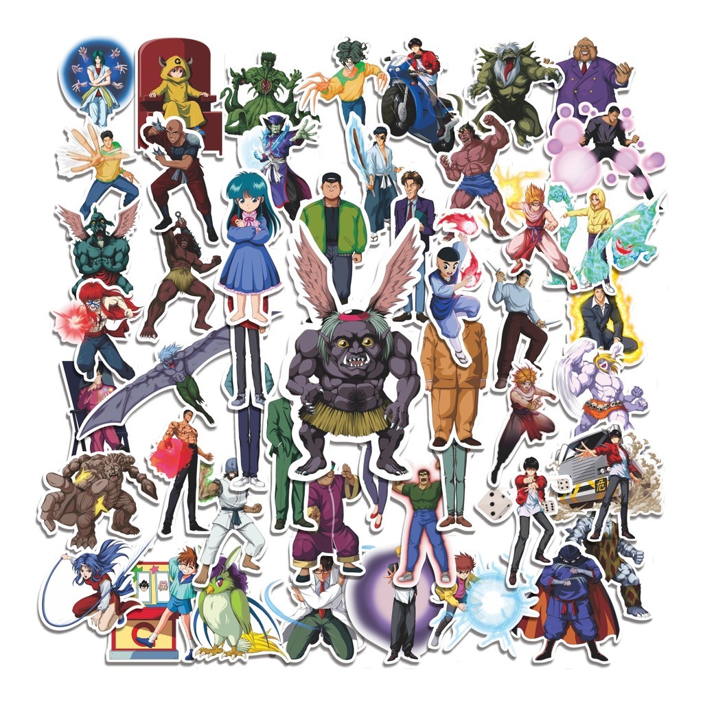 

COD 50 Pcs Stiker Spirit Detective Saga Lucu Anti Air Untuk Dekorasi Notebook Sepeda Skateboard Handphone DIY