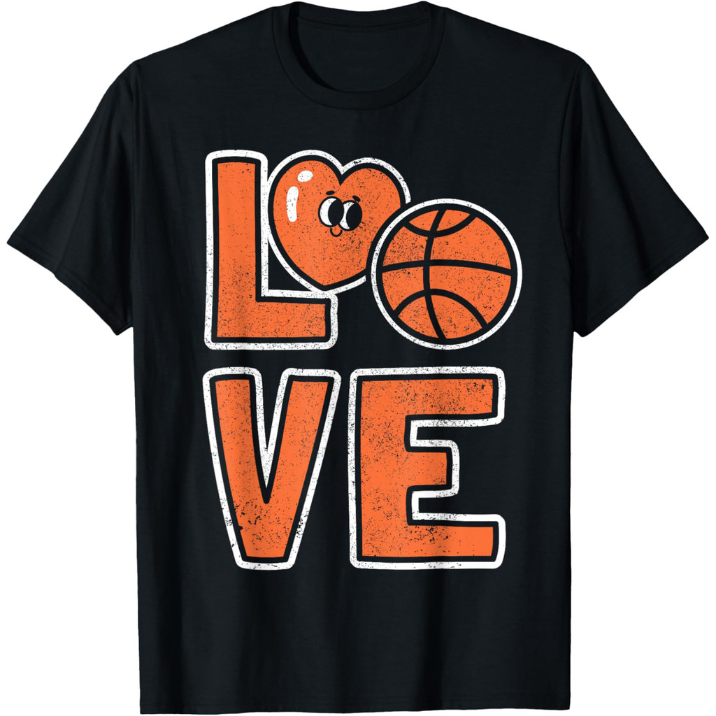 Cinta Basket Penggemar Basket Pemain Basket Kaos Basket
