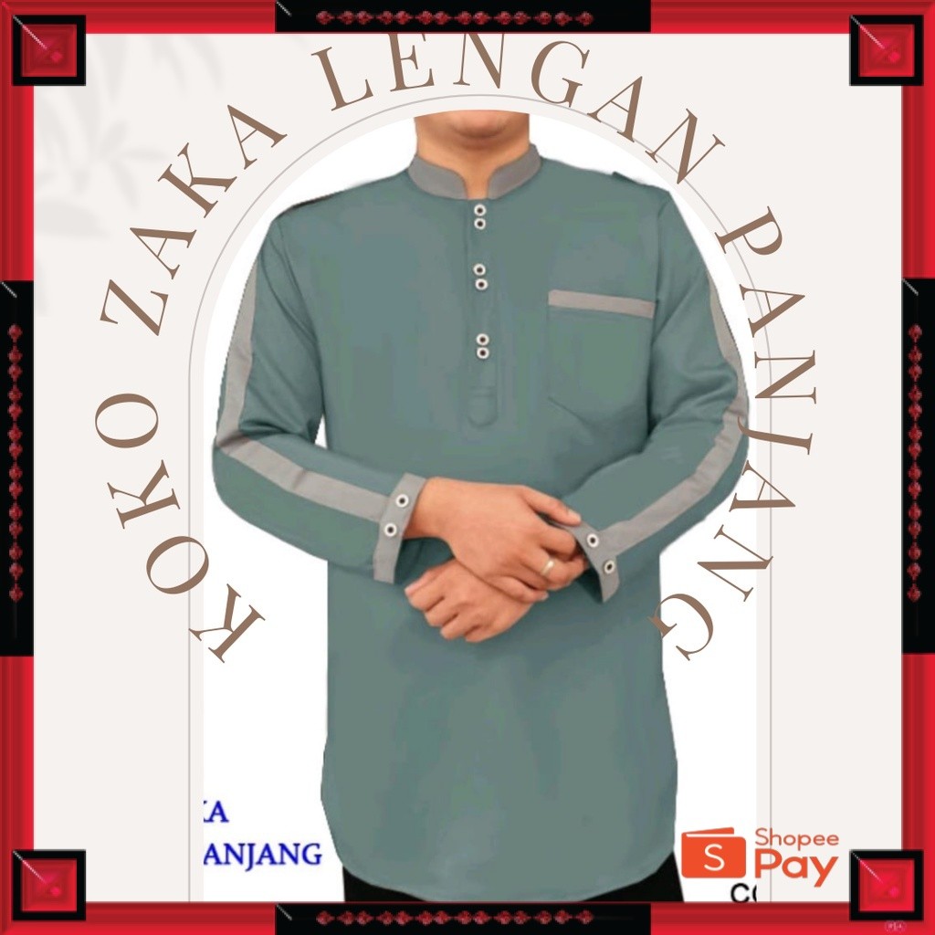 [PREMIUM ORIGINAL] IMF KOKO ZAKA LENGAN PANJANG Baju Koko Qurta Pria Terbaru, Terkini, Termurah dan 