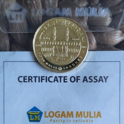 1 DINAR ANTAM SERTIFIKAT LOGAM MULIA EMAS 22 KARAT KOIN 2019 GOLD COIN MAHAR (TS)