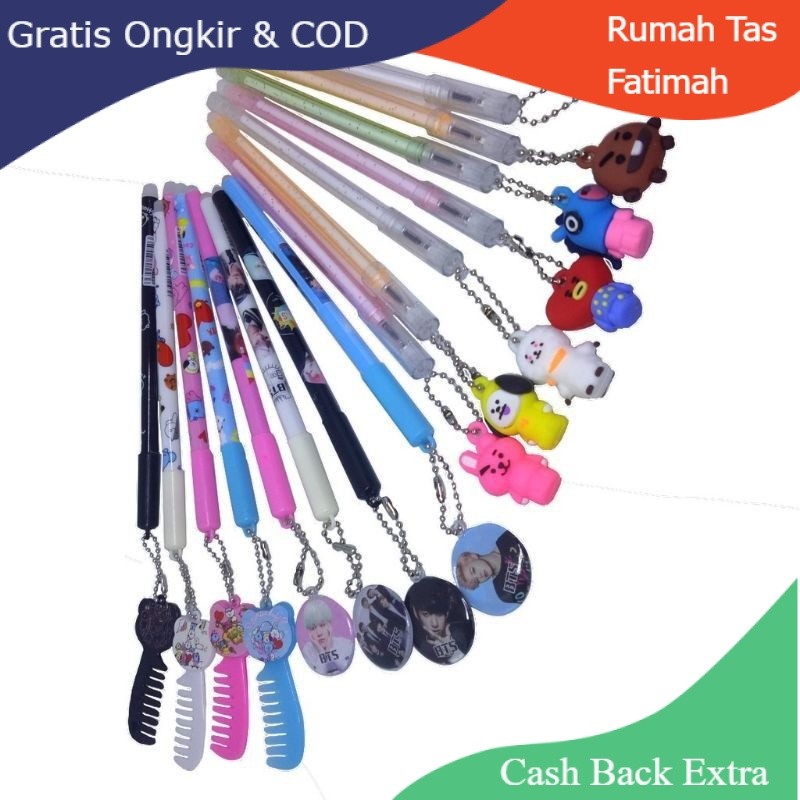 

Promo ( ISI 12 ) PULPEN BTS 1 PAK / PULPEN BTS BT21 MURAH By Rumah Tas Fatimah