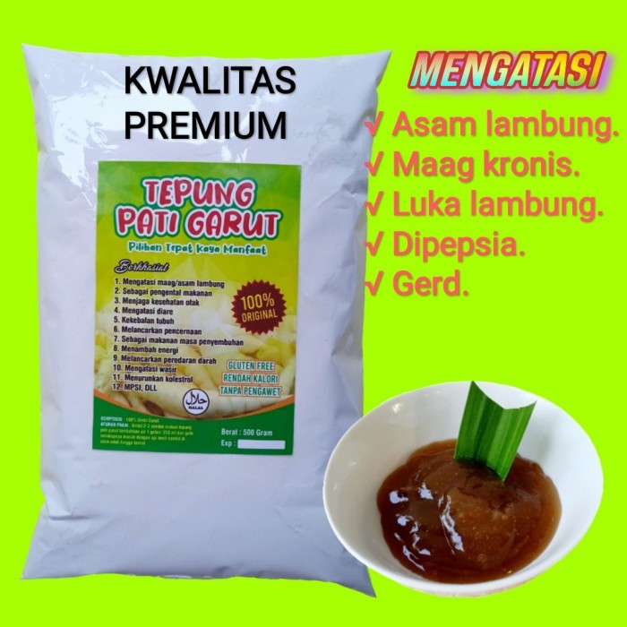

Tepung pati garut 1 kg tepung garut original obat maag asam lambung