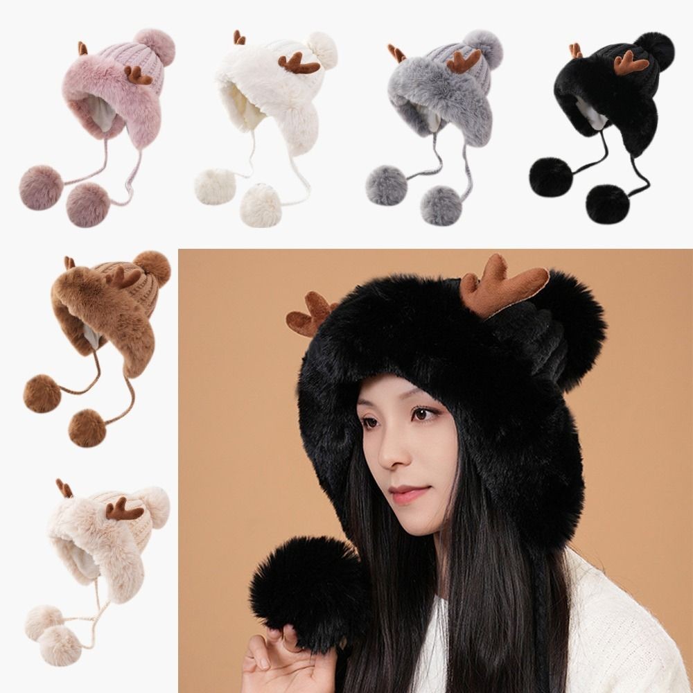 Neck Warmer Plush Moving Hat Trapper Hat Warm Earmuff Earflap Earflap Hat Cycling Snowing Skiing Cap