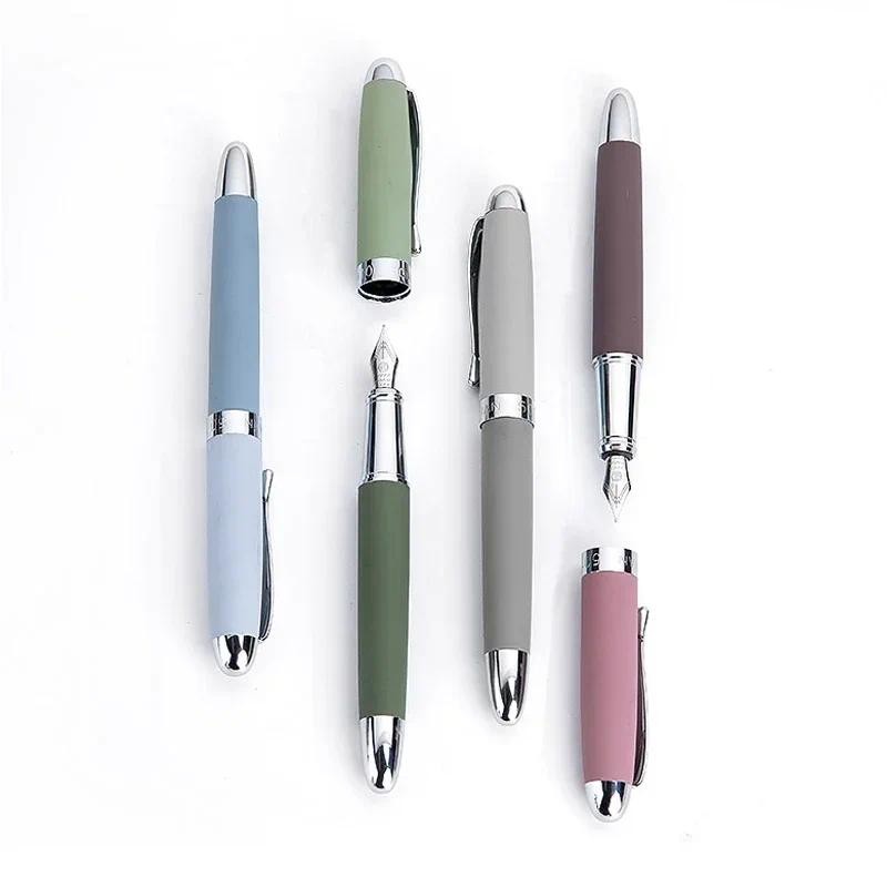 

Hongdian Molandi Fountain Pen Metal Simple style Colors Writing Pens EF 0.4mm Nib Office Business Writing Supplies Stationery