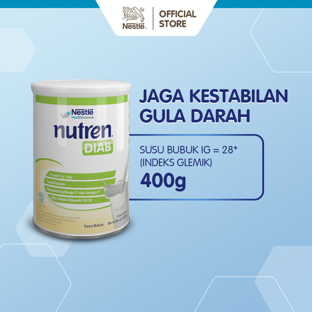 

NESTLE Nutren Diab Susu Diabetes Vanila Kaleng 400g