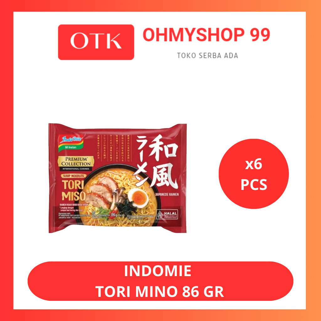 

Indomie Premium Collection Tori Mino 6x89gr