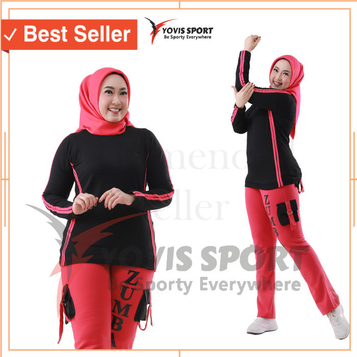 Bahan Tebal Bagus Awet Meresap Keringat Baju Murah Sport Olahraga /SETELAN PDL ZUMBA BY YOVIS SPORT 