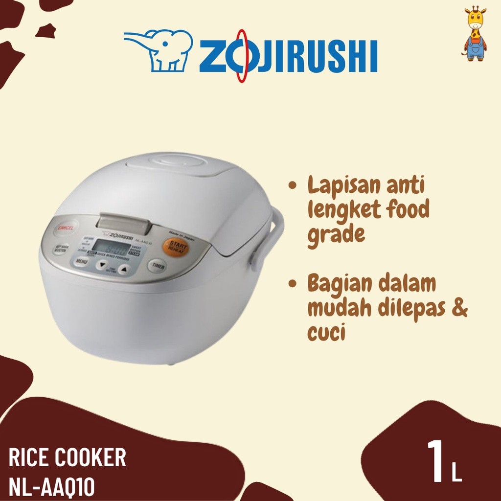 Zojirushi Rice Cooker NL-AAQ10 - Rice Cooker Digital
