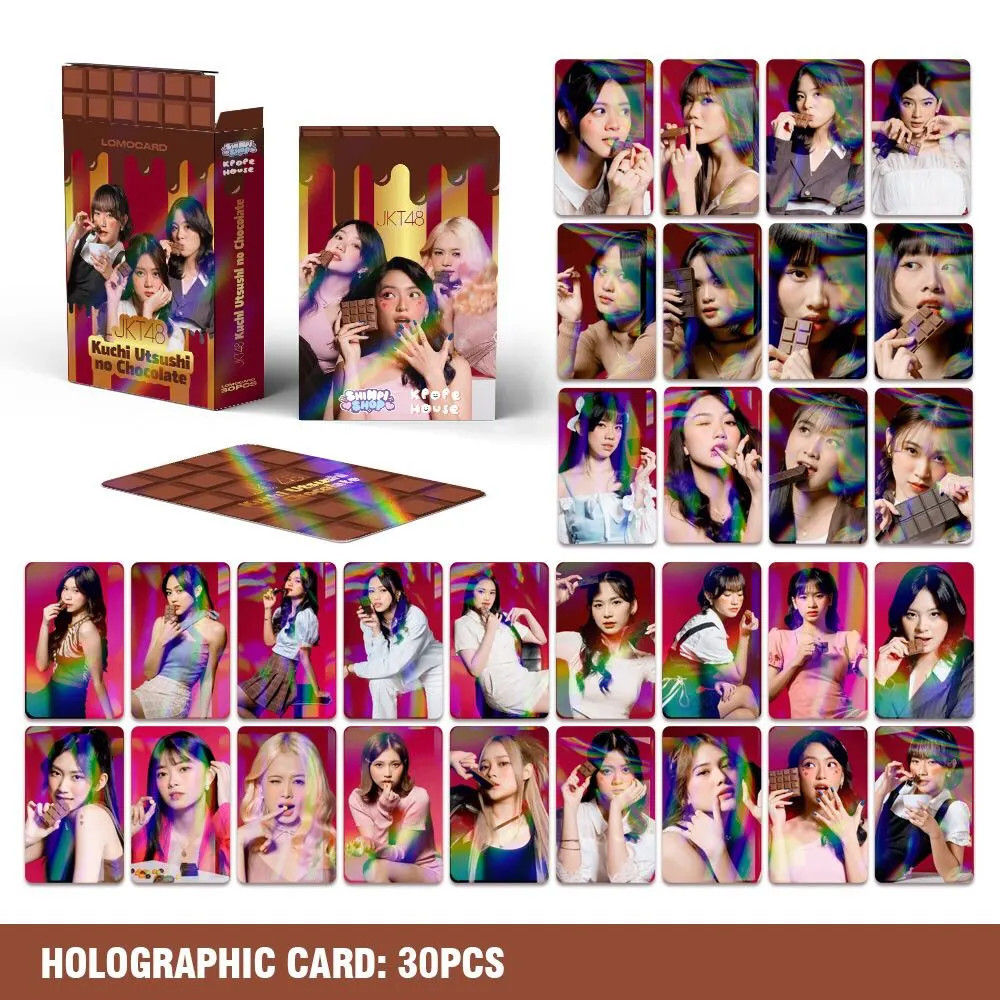 [30pcs] HOLOGRAM PHOTOCARD JKT48 KUCHI UTSUSHI NO CHOCOLATE ALBUM LOMO CARD PHOTO CARD KPOP LOMOCARD
