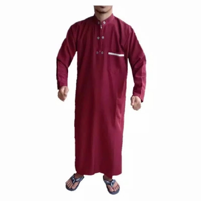 Jubah ALDEBARAN baju Koko Gamis terbaru bagus murah uu - maroon