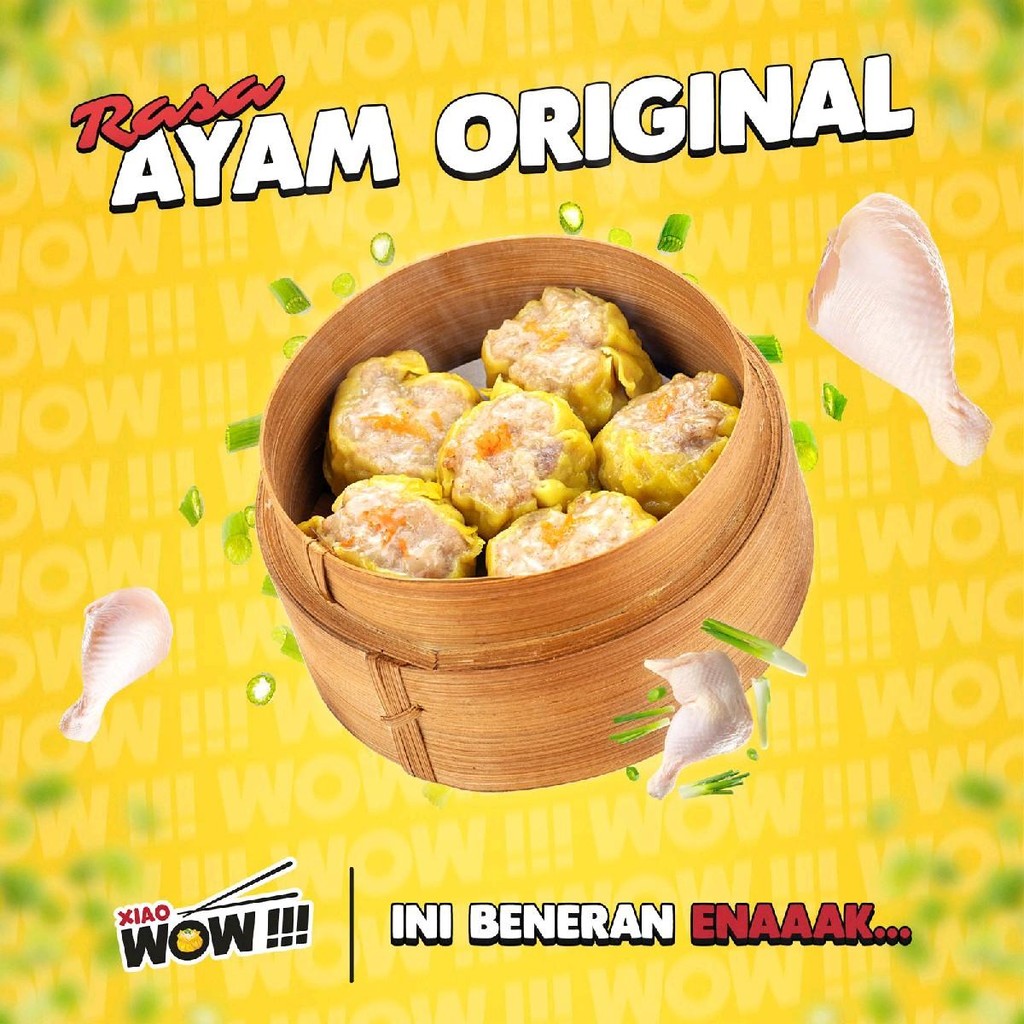 

XIAOWOW Dimsum Frozen - Siewmai Ayam Original, Rasa Ayam + Smoked Beef