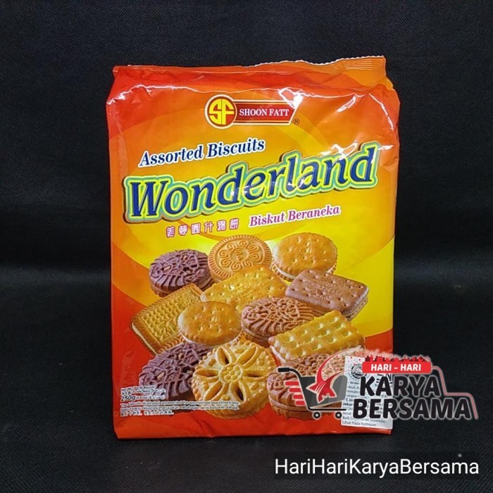

MAKANAN RINGAN SHOON FATT BISKUIT ASSORTED WONDERLAND 250gr