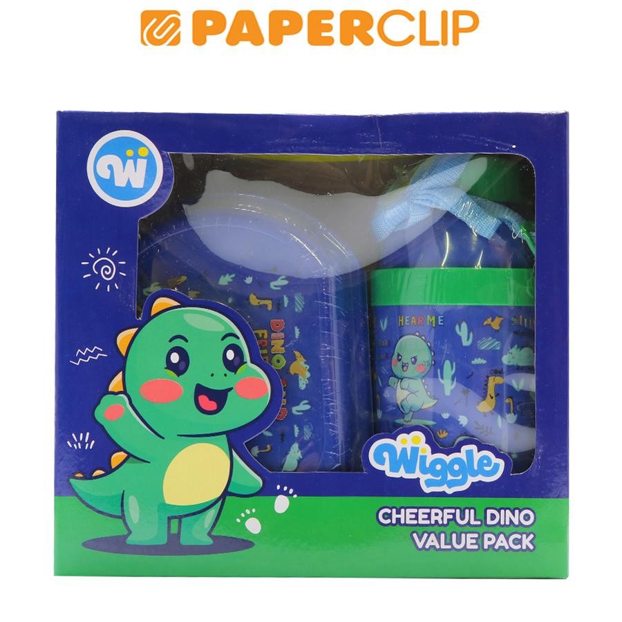 KOTAK MAKAN SET VALUE PACK WIGGLE S171SW505.WGCD/24P CHEERFUL DINO