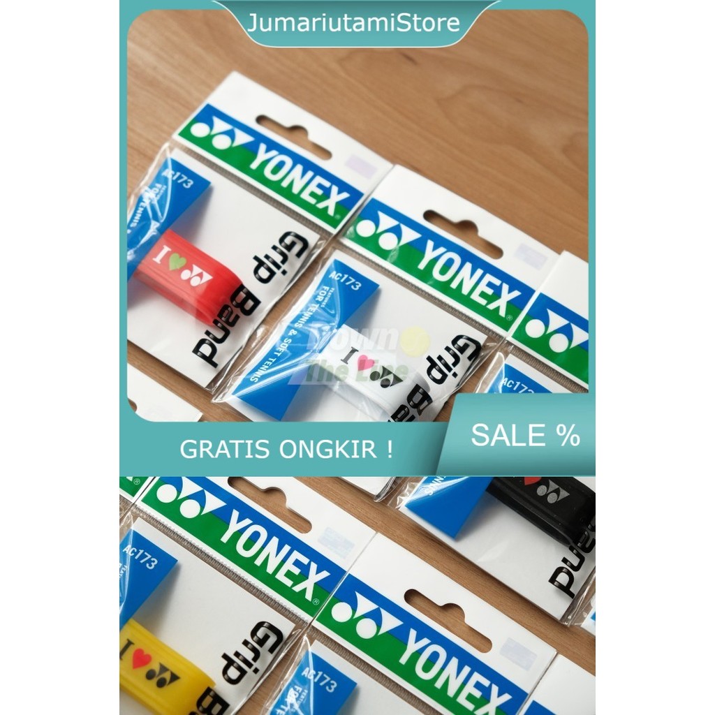 Karet Raket / Grip Band Yonex AC173 ( Tennis / Soft Tennis ) - Putih jumariutamistore