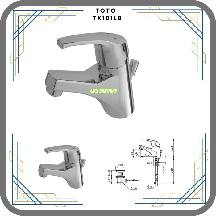 KRAN WASTAFEL TOTO TX101LB