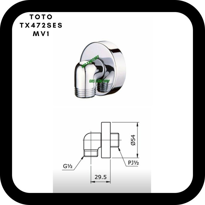 Wall Outlet Toto TX472SESMV1 / Toto TX 472SESMV1 / Toto TX 472 SESMV1
