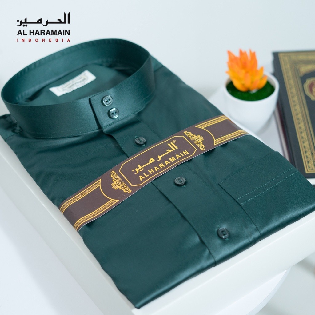 [HOT NEW] AL Haramain Jubah / Gamis Pria Dewasa Viet | Hijau Lumut I Hijau Botol