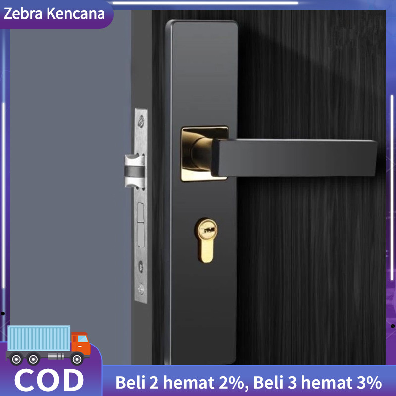 Gagang Pintu Gaya Eropa/ Pegangan pintu/Door Handle set / Gagang Pintu / Kunci Pintu Rumah / Handle 