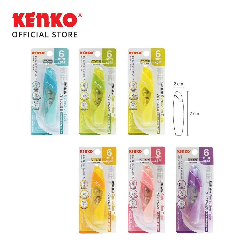 

KENKO CORRECTION TAPE CT-878 ( 6 M X 4,2 MM ) - 1 PCS