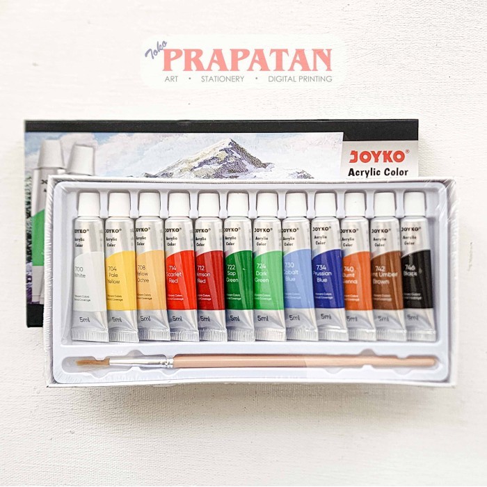 

Cat Akrilik Set Joyko 5ml ACC-5 | Joyko Acrylic Set - ACC-5-12 WARNA