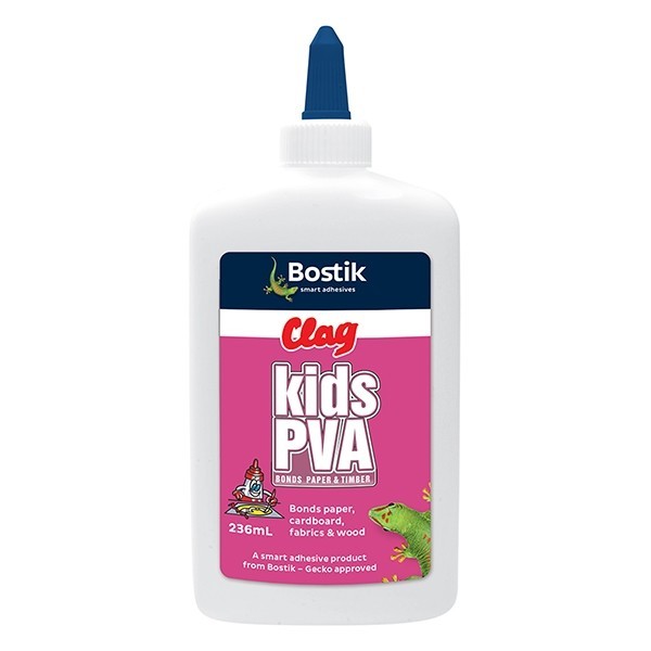 

BOSTIK CLAG KIDS PVA 236ml LEM BONS PAPER