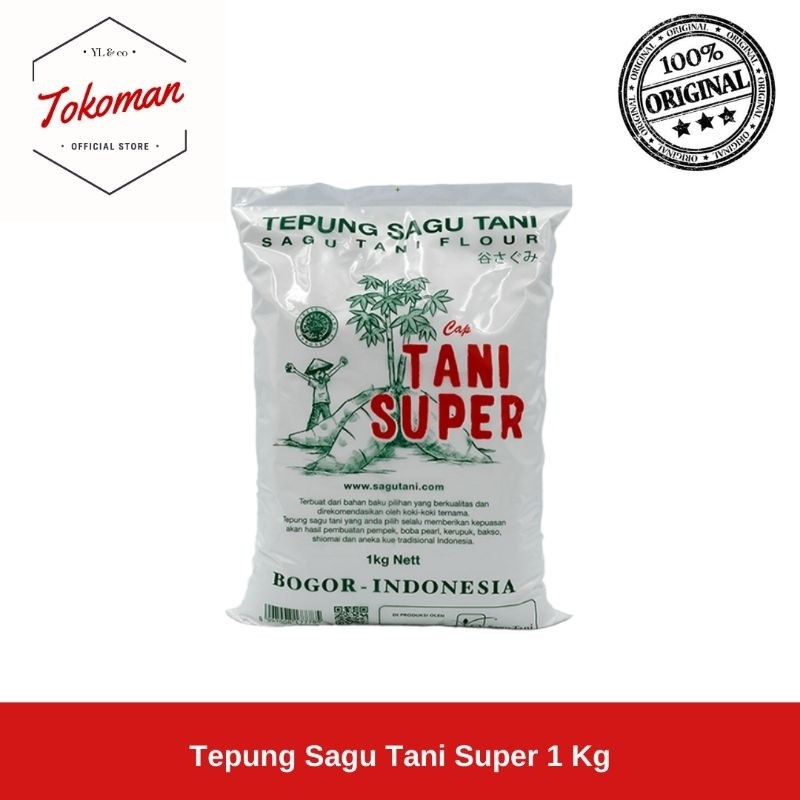 

(GRAB/GOJEK) Tepung Sagu Tani Super 1kg / 1 kg Sagutani Sago Flour - 1 KARTON