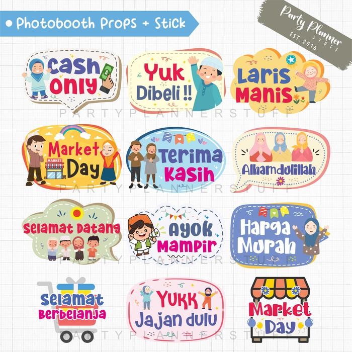 Market day props muslim fun props market day acc foto market day indo - Props only