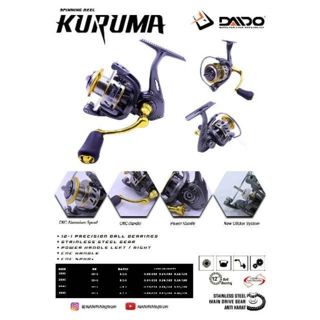Reel DAIDO KURUMA SW 1000 2000 3000 4000
